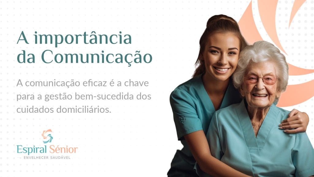 Qual é a importância da comunicação na gestão do apoio domiciliário?